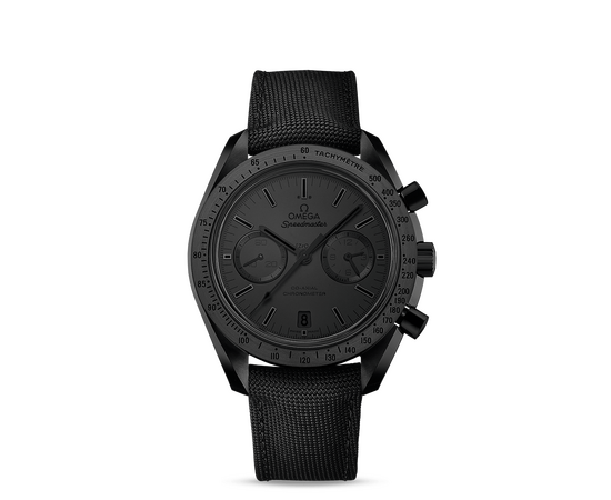 Omega Speedmaster Moonwatch Dark Side of the Moon “Black Black” Chronograph Black Dial Black Nylon Men’s Watch 311.92.44.51.01.005