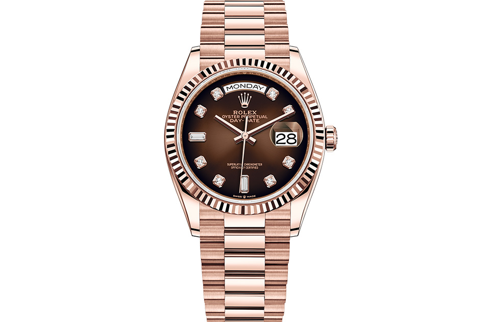 Rolex Day-Date 36 Oyster, 36 mm, Everose gold m128235-0037