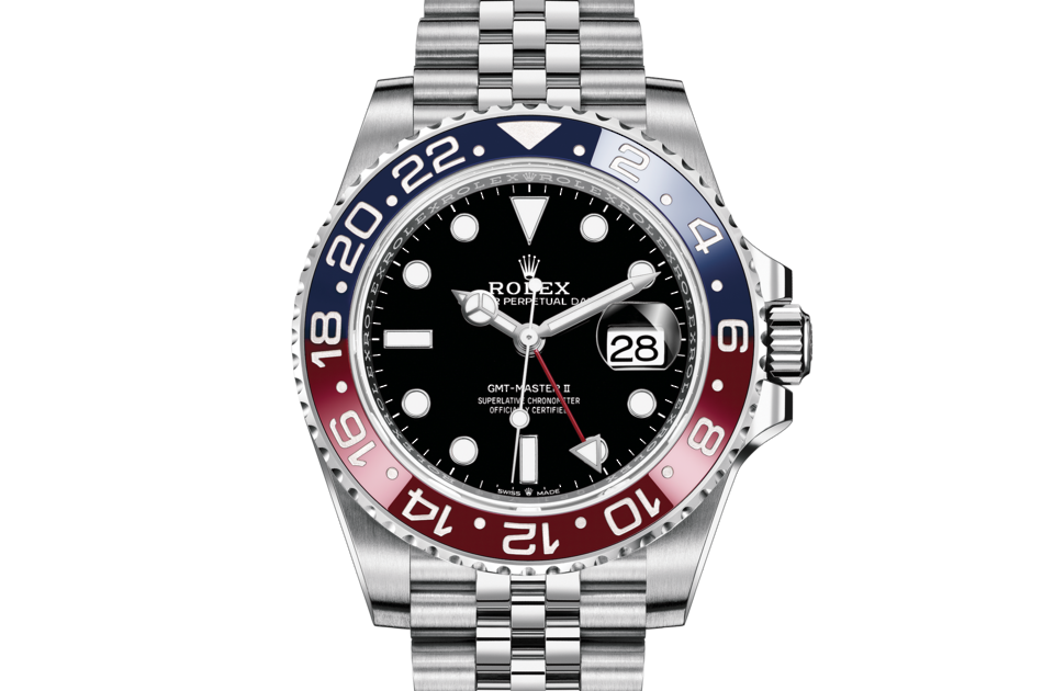 Rolex GMT-Master II Watch, Oyster, 40 mm, M126710BLRO-0001