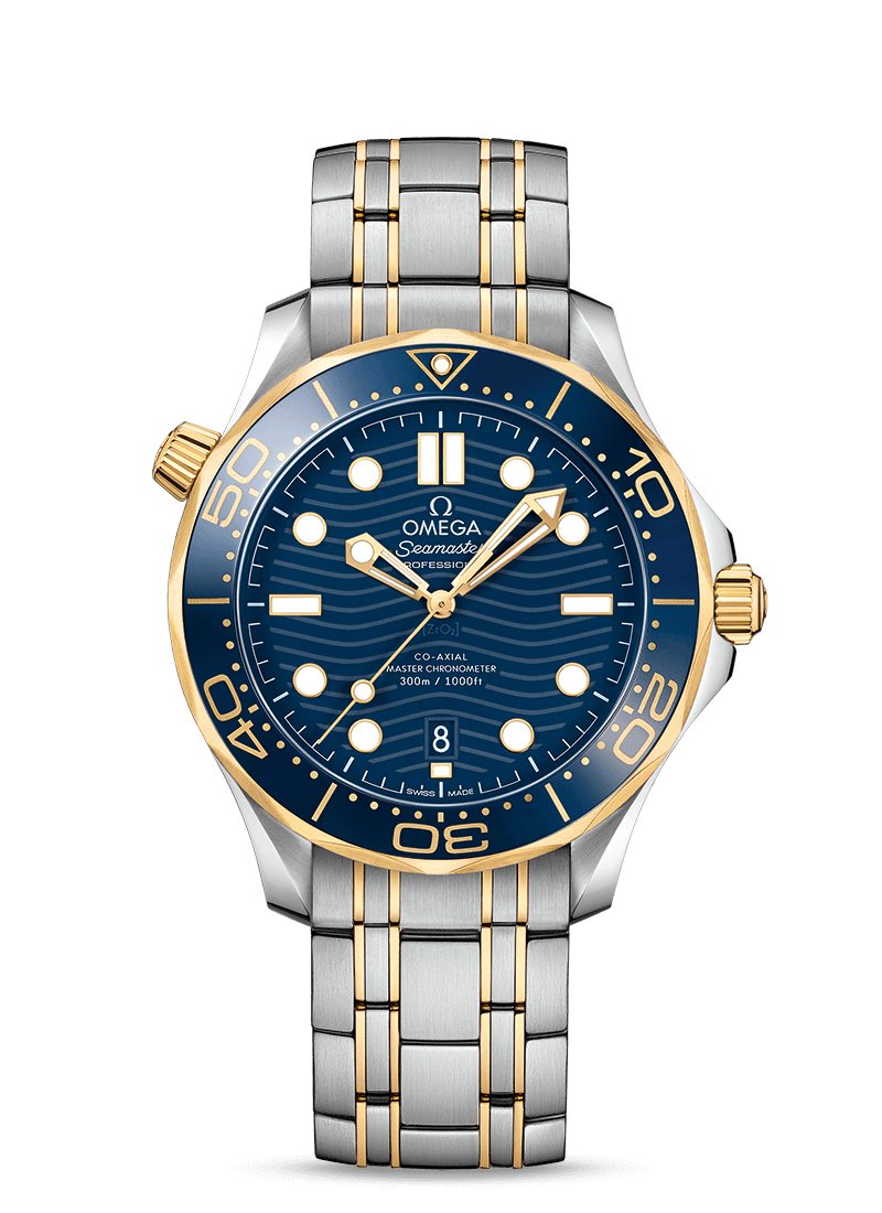 Seamaster Diver 300m Blue yellow gold 42mm 210.20.42.20.03.001