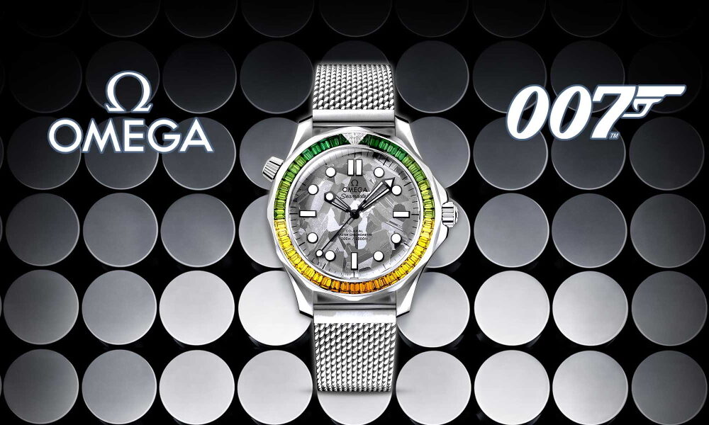 OMEGA Seamaster Diver 300m Co Axial Master Chronometer 42 mm James Bond 60th anniversary watch 210.55.42.20.99.001