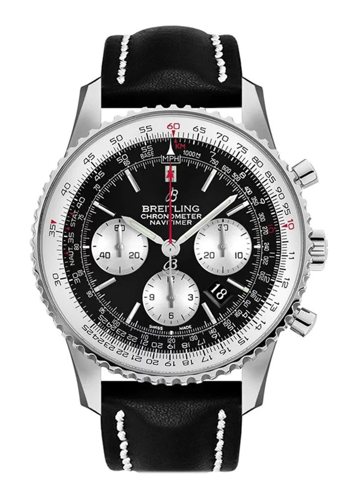 Breitling Navitimer 01 Black Leather AB0127211 B1X1