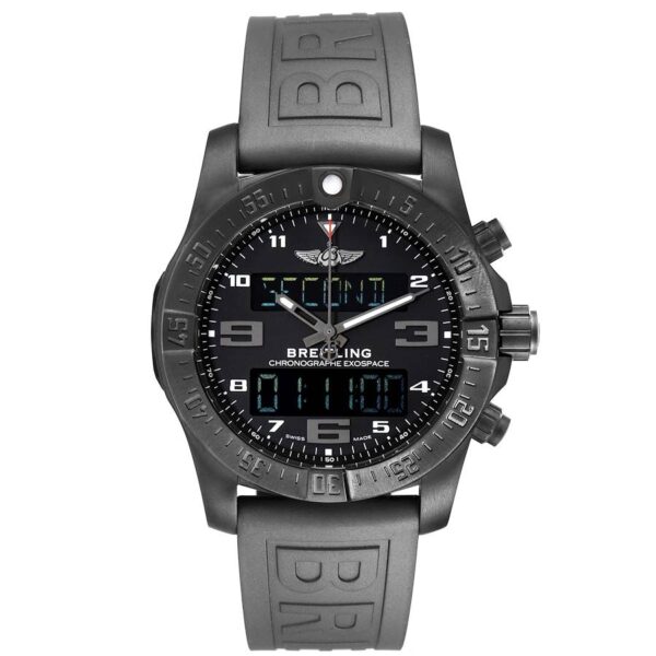 All photos are of the actual watch in stock  Breitling Exospace DLC Coated Titanium Mens Watch VB5510