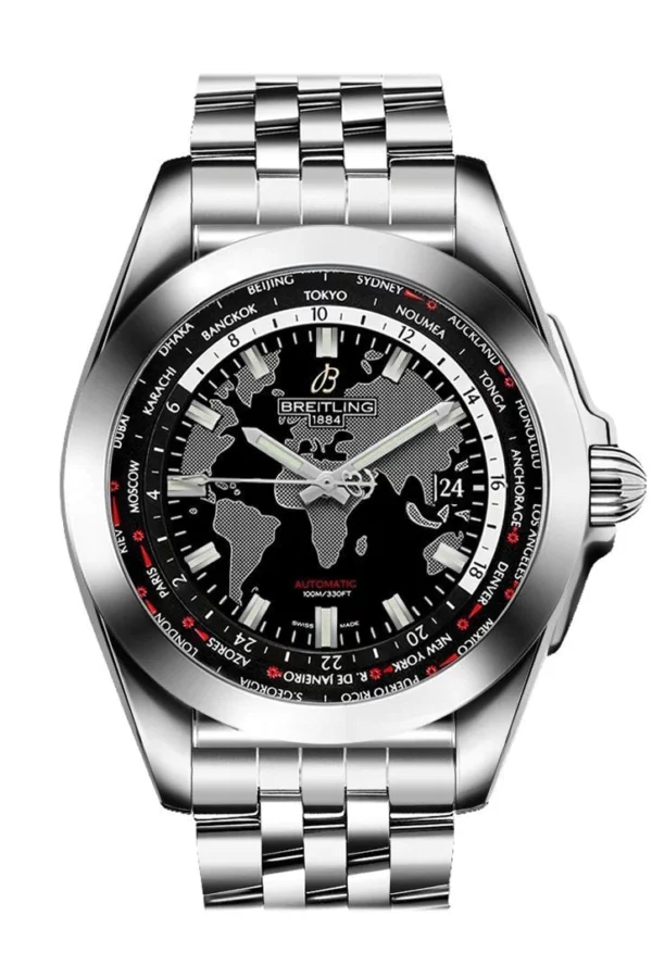 Breitling Galactic Unitime Mens Watch WB3510U4 BD94-375A